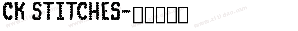 CK Stitches字体转换